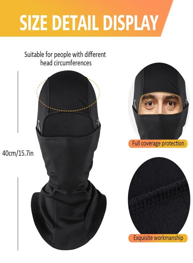KGC Winter Balaclava Men Women Windproof Ski Mask Thermal Cold Weather Winter Face Mask for Skiing Cycling Helmet, black, One Size - Image 5